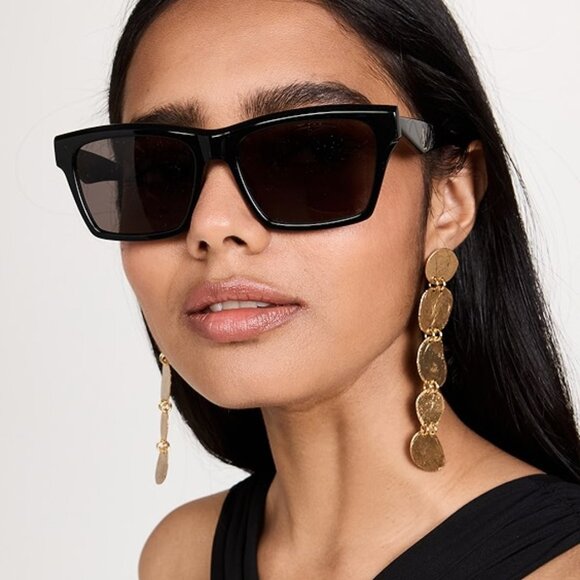 NEW SL M104 001 SAINT LAURENT BLACK SLM104 001 WOMEN SUNGLASSES SAINT LAURENT - Picture 5 of 13